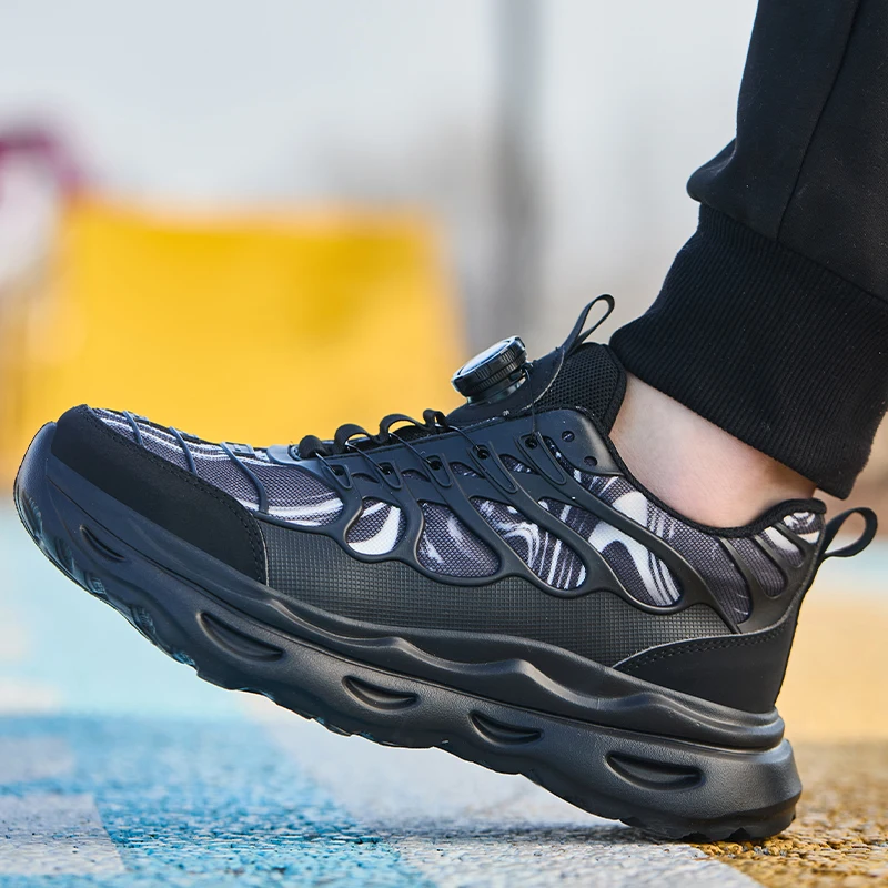 Safety Shoes Steel Toe Work Boots Men Slip Resistant Wear-resisting Comfort Insole All Day Anti-Puncture Protective Boots