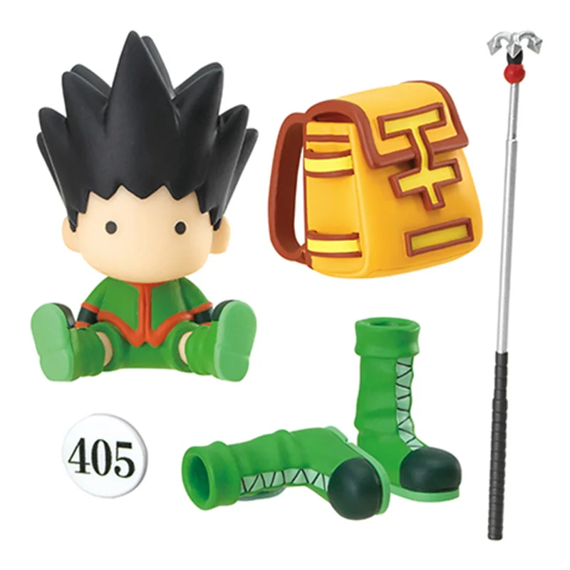 Genuine Anime Toy Hunter × Hunter Mini Collection Toy Gon Freecss Killua Zoldyck Kurapika Leorio Figure Model Ornament Toy