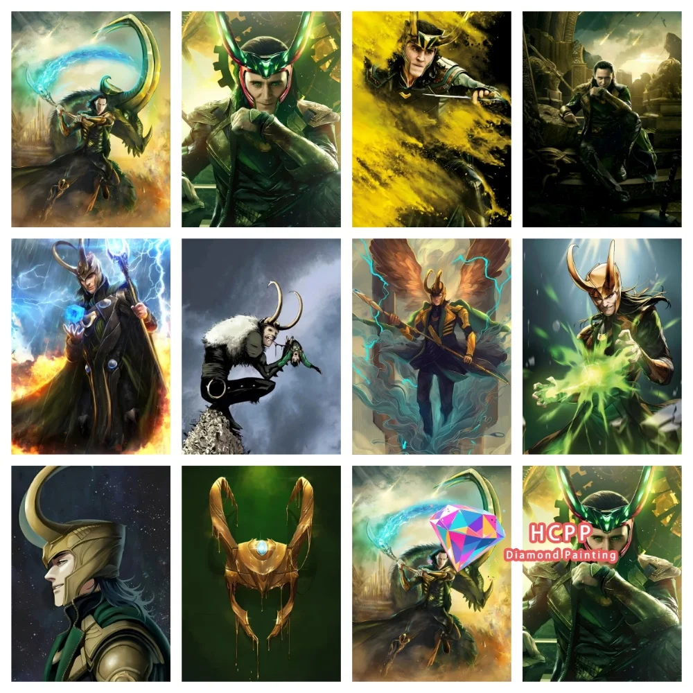 

Набор для алмазной вышивки Loki: квадратные и круглые стразы, 5D DIY, супергерой, вышивка крестом, ручная работа, уникальный изысканный подарок, декор для дома