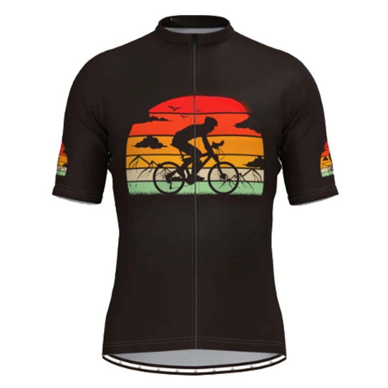 Funny Cycling Jersey 2023 Summer Short Sleeve Cycling Clothing MTB Bike Uniform Maillot Ropa Ciclismo Men\'s Bicycle Wear Shirts