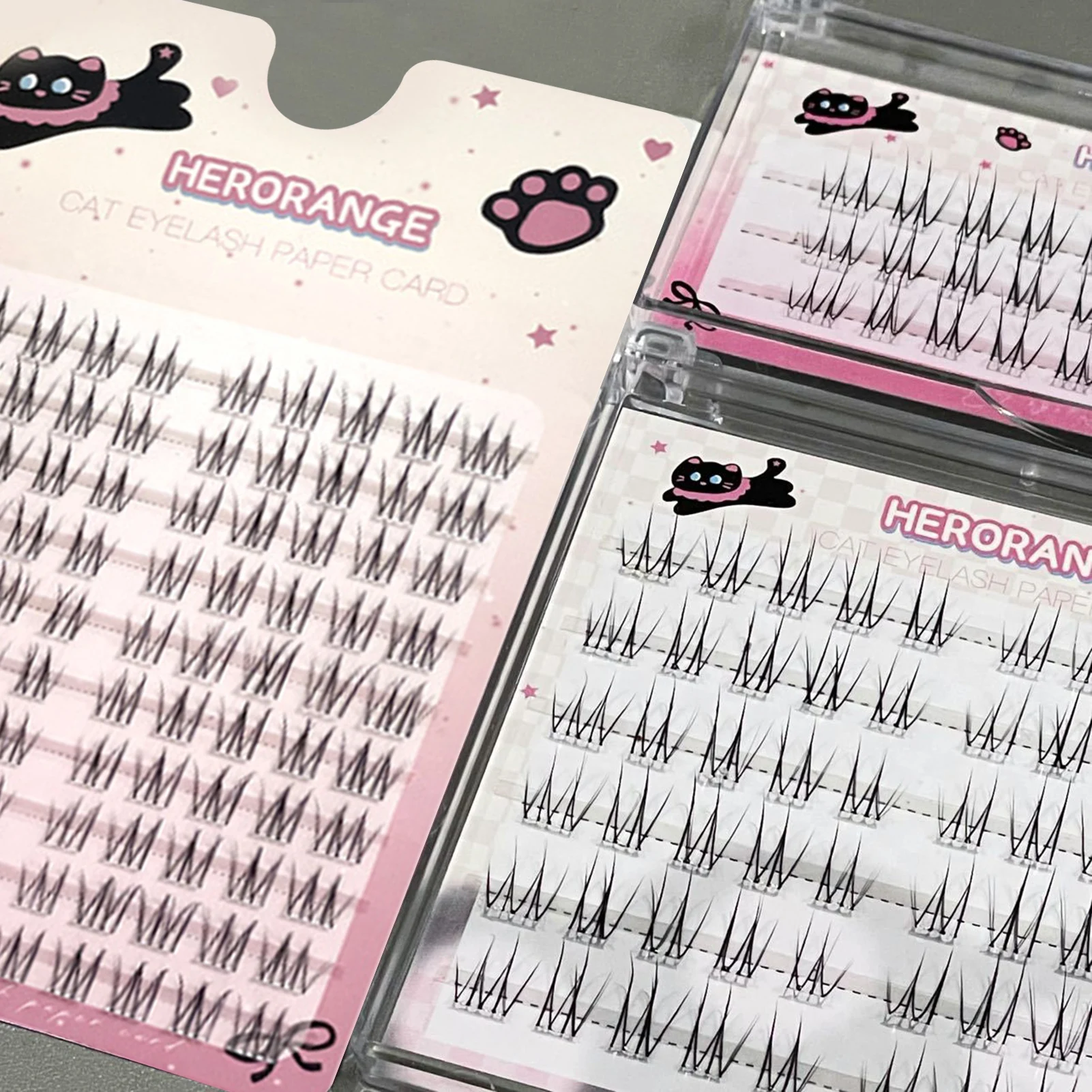 رموش اصطناعية سوداء طويلة الأمد مجموعات رموش فردية مثالية للفتيات رموش منفوشة طبيعية أدوات مكياج يومية