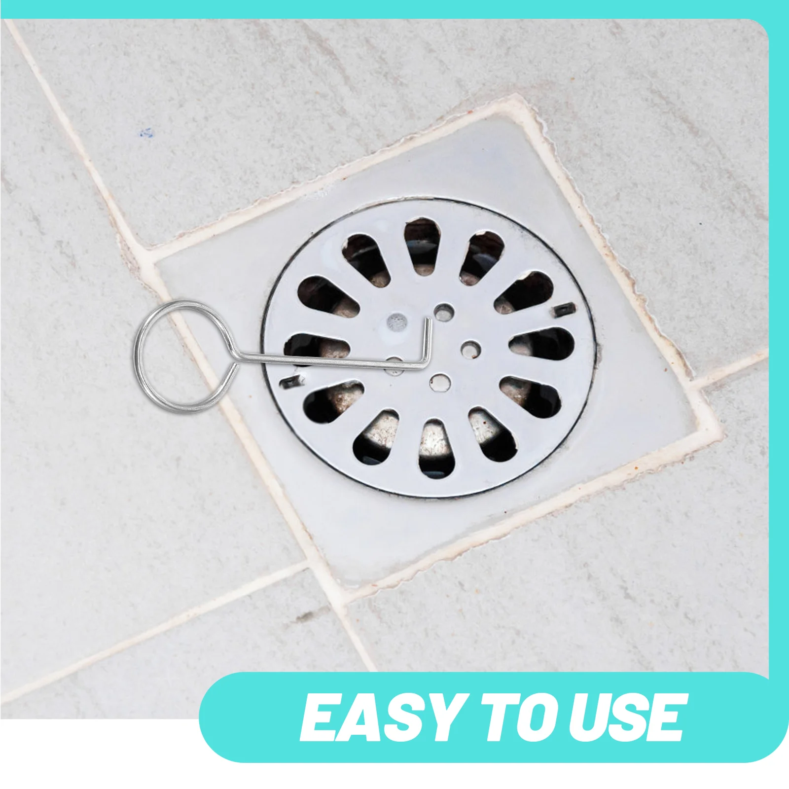 10 Pcs Floor Drain Handle Hook Bathtub Remover Tool Removal Pipe Plunger Lifting Hooks Grate Strainer Extractor