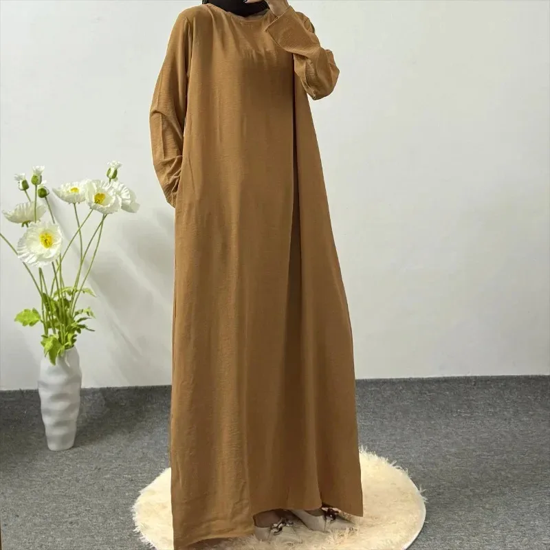 

Bonny Muslim Prayer Dress: Modest Long Sleeve Abaya Ramadan Inner Dress Islamic Maxi Clothing
