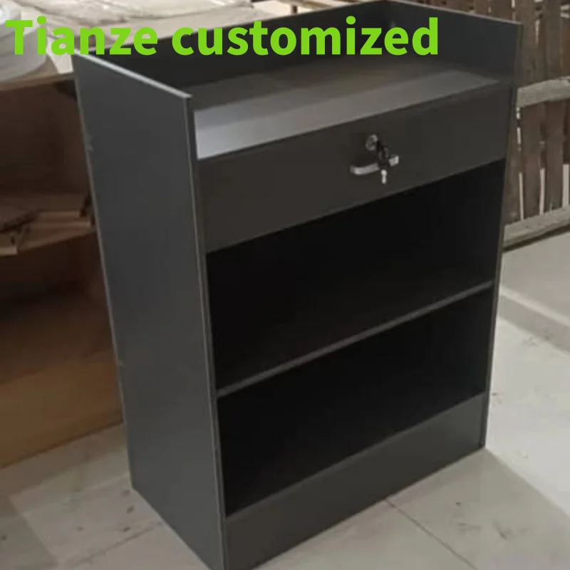 (customized)Factory Direct Retail Convenience Store Counter Desk Cheap Price Checkout Counter Wooden Frame Cashier Counter