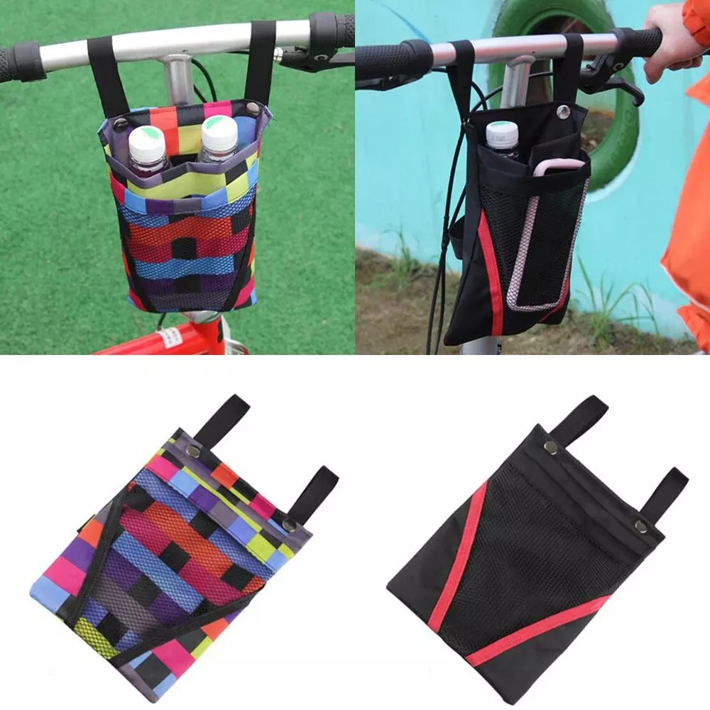 Mobile Phone Canvas Electric Vehicle Bag Waterproof Bicycle Storage Bag Bike Basket Bicycle Bags Cycling Front Storage Bag