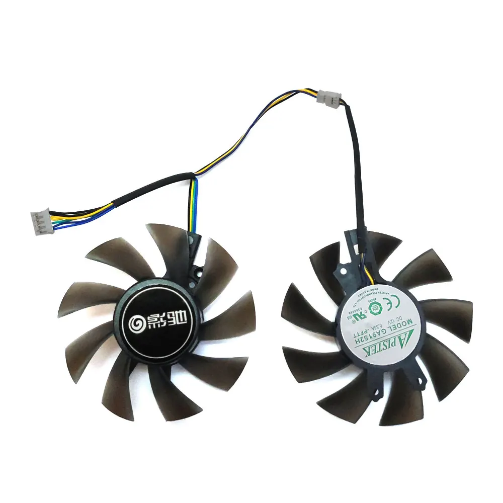 Baru 1LOT 75MM 4PIN GA82S2H T28015SH GTX 1060 Kipas Gpu, untuk Galaxy GTX 1060 1050 960 950 、 KFA2 GTX 1060 Kipas Pendingin Kartu Video