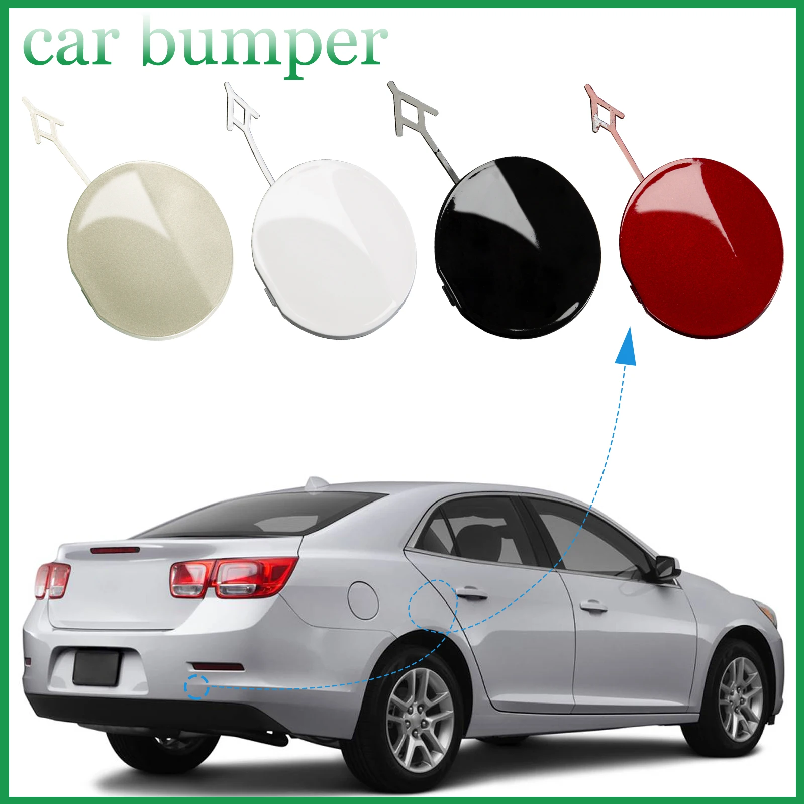 المصد الخلفي سحب هوك غطاء غطاء سحب العين لشروليه ماليبو اكسسوارات 2013 2014 2015 #1