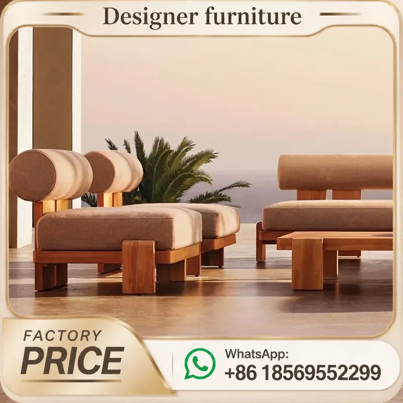 Aluminum Alloy Outdoor Sofa Waterproof Sunscreen Patio Furniture For Garden Villa Balcony Hotel All Weather Leisure Set