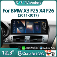 12.3inch Android Car Screen Carplay CIC NBT For BMW X3 F25 X4 F26 8Core Multimedia Player Auto Radio Wifi 4G Navigation Audio BT