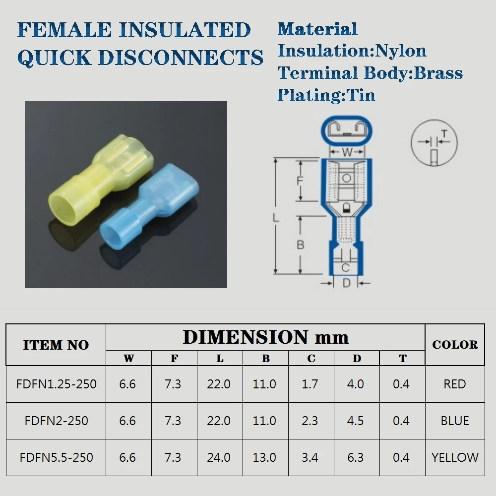 50-500 шт., нейлоновые соединители для проводов