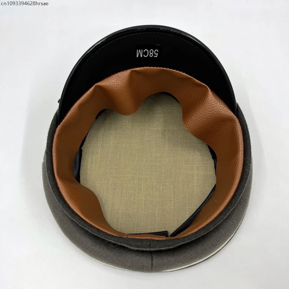 East Germany Army Hat Officer Cap Espionage Men Military Adult Prop Accessories Winter