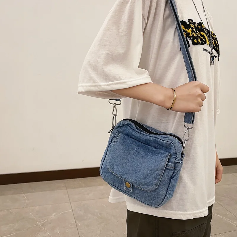Hot Sell Casual Denim Women's Bag Trend Summer Shoulder Crossbody Bags For Women Phone Purses and Handbags Jeans Messenger Bag