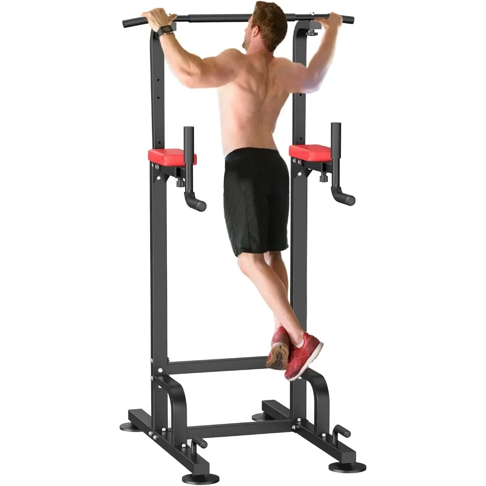 

Power Tower Pull Up Bar Dip Station for Home Gym Adjustable Height Variety of Exercises Strength Training Workout Equipment