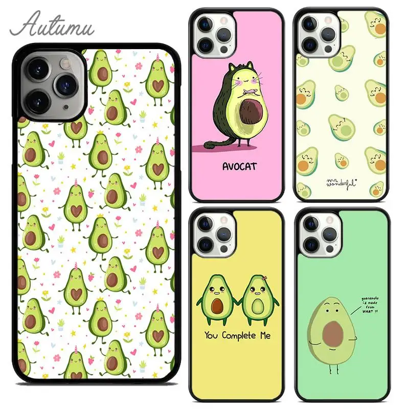 

Avocado cute cartoon fruit Phone Case for iPhone 17 Air 15 16 11 12 13 14 Pro Max Plus Cover coque Fundas Shell