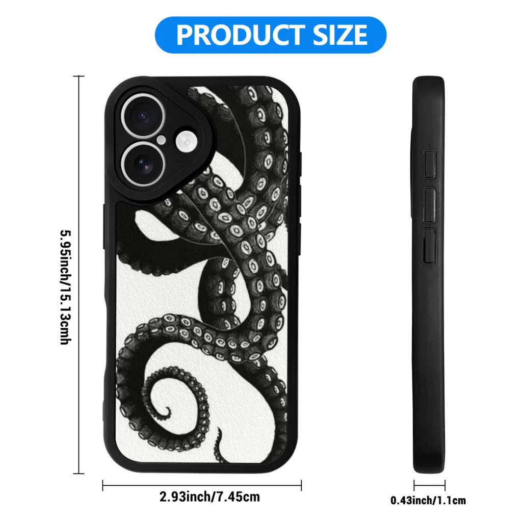 Get Kraken Phone Case For iPhone 16 Pro Max Silicone Skin Case