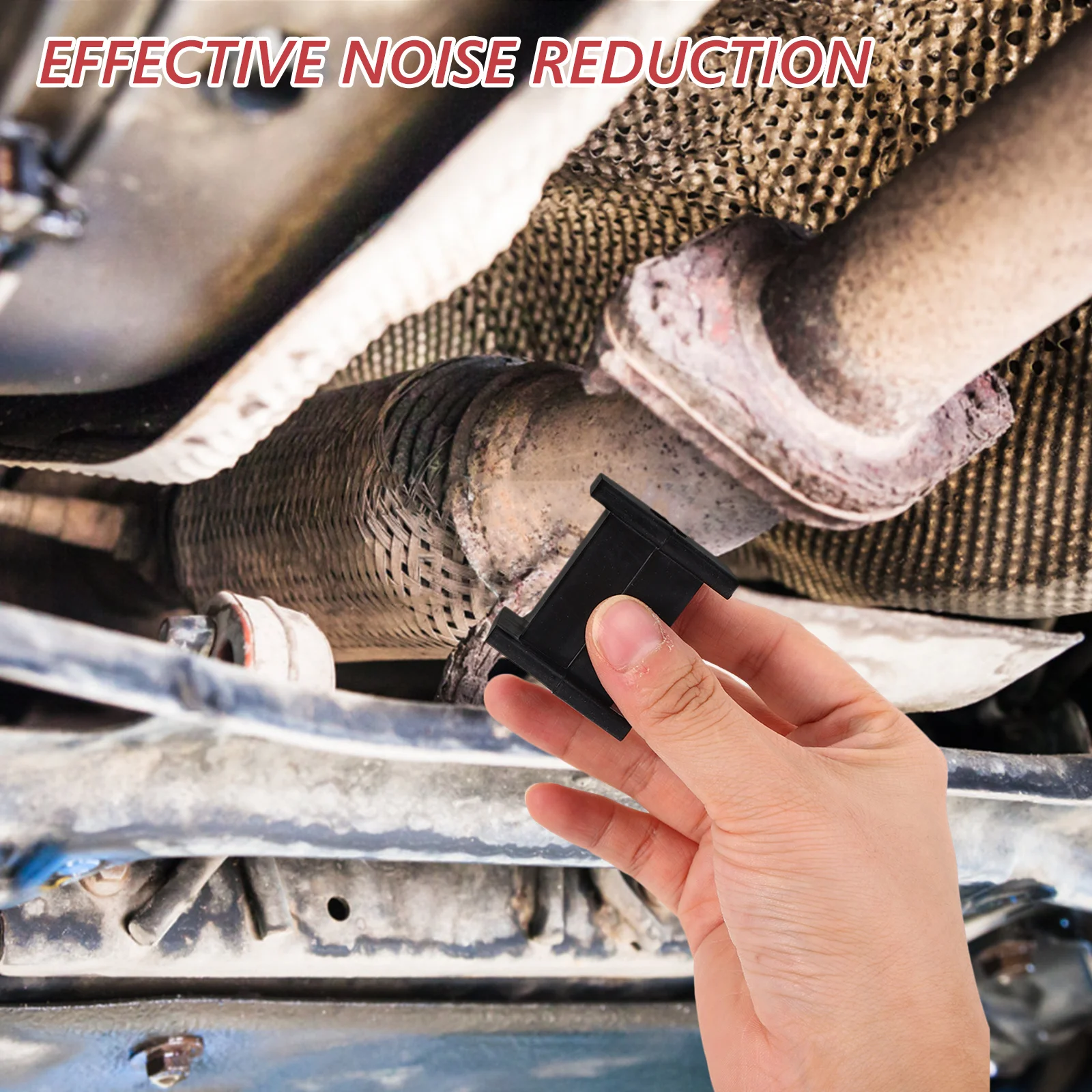 

2 шт. сверхмощная автомобильная вешалка для выхлопной трубы, резиновый кронштейн для глушителя, шумоподавление вибрации, универсальная посадка