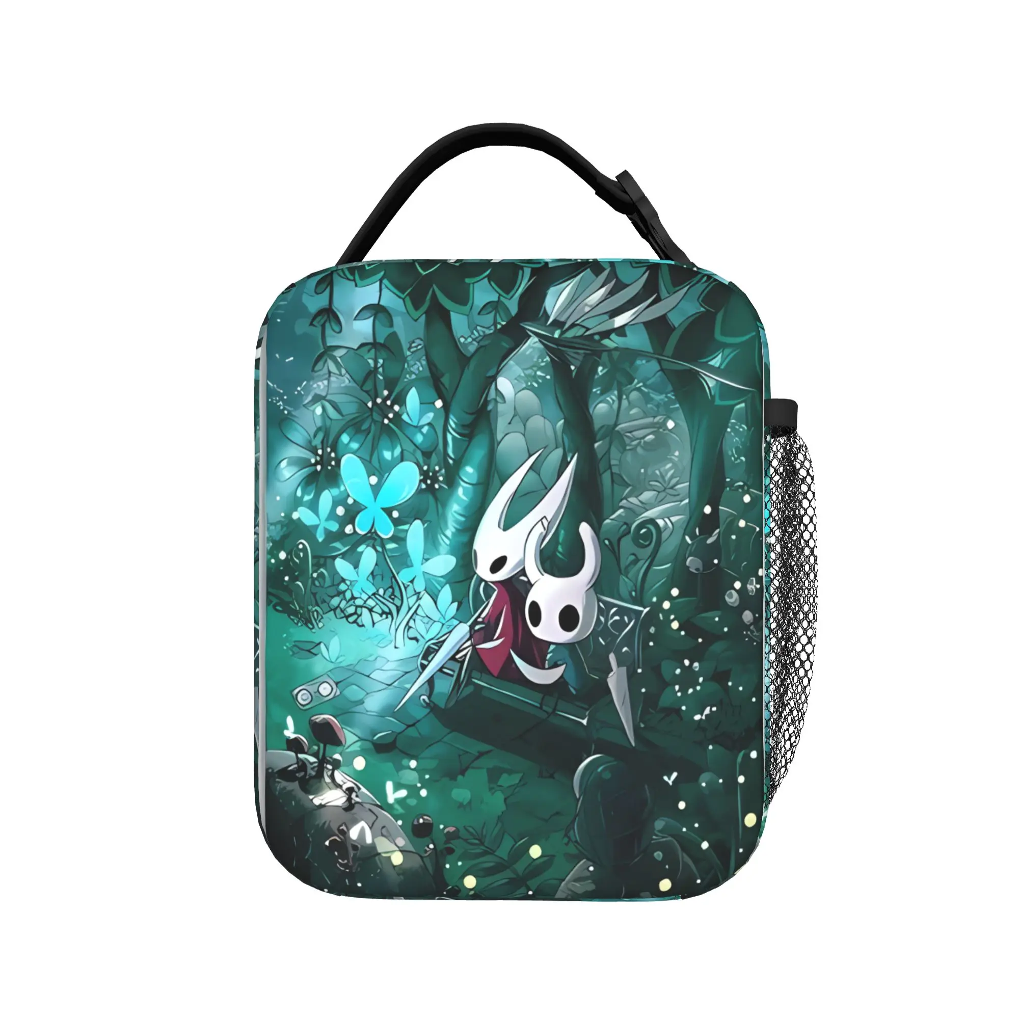 

Игровая сумка для обеда Hollow Knight, офисная сумка для обеда унисекс, сумка для еды с графическим дизайном Kawaii, водонепроницаемая портативная сумка-холодильник