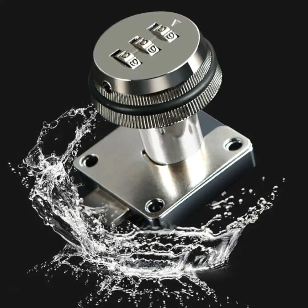 3-Digit Password Door Lock Easy to Install solid Cabinet Password Lock Zinc Alloy and ABS Keyless Mechanical password lock
