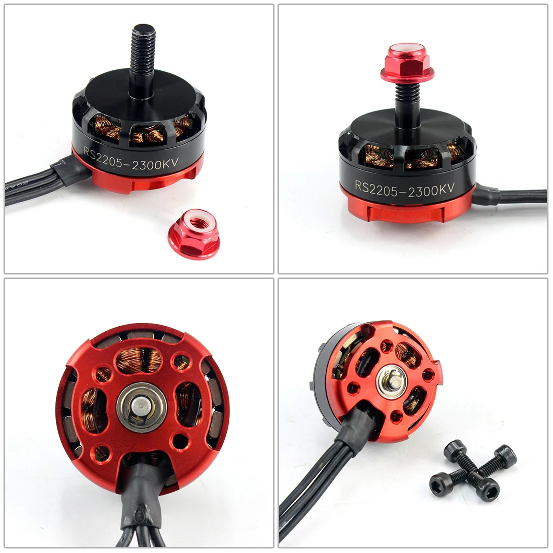 Rs2205 2205 2300kv cw ccw bürstenloser motor 3-4s für fpv rc qav250 x210 renn drohnen multi kopter – Detail 7