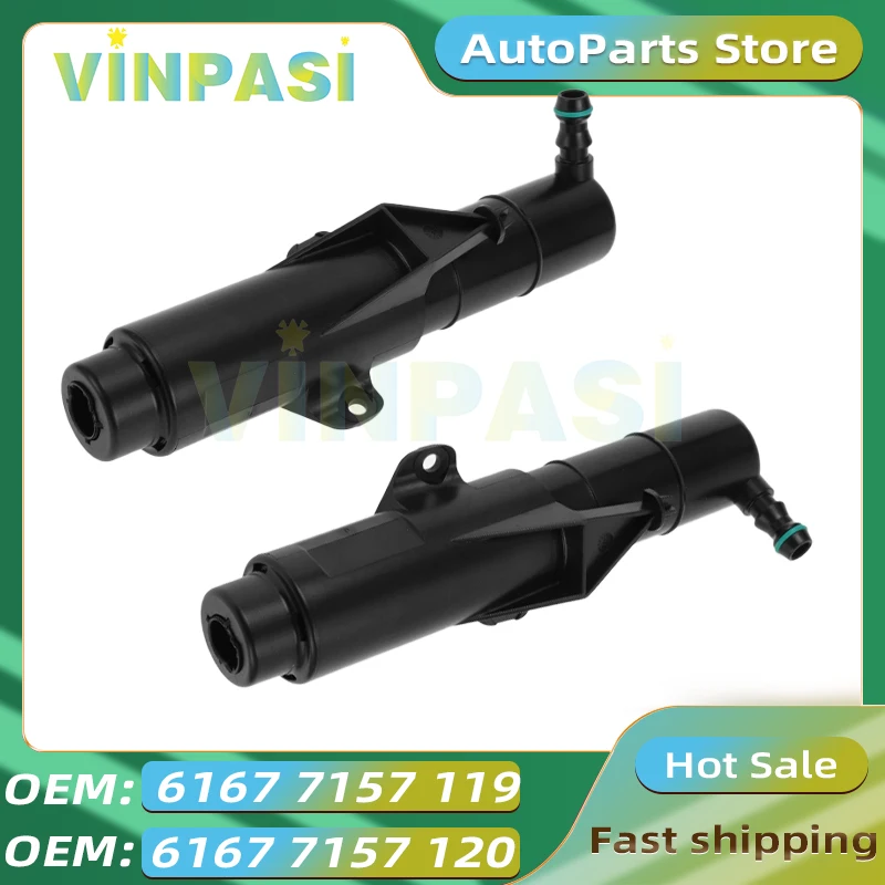 Windshield Washer Fluid Pump Suitable for BMW MINI R55 R56 R57 R58 R59 Front Headlight Cleaning Nozzle 61677157119 61677157120