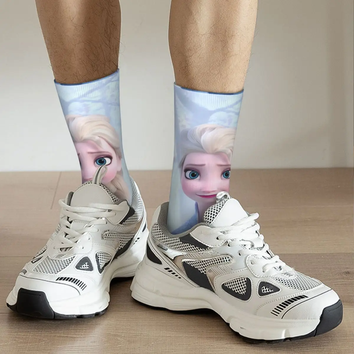 Frozen Elsa Princess Cartoon Sock nuovi calzini da uomo Casual The Snow Queen Graphic calzini da donna primavera estate autunno inverno