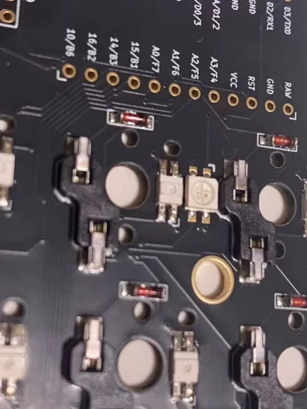 Corne Kaih Choc V1&v2 Universele complete PCB Aangepaste Kaih Choc V1/V2Split toetsenbord PCB Crkbd-materialenpakket voor Oled-pakket