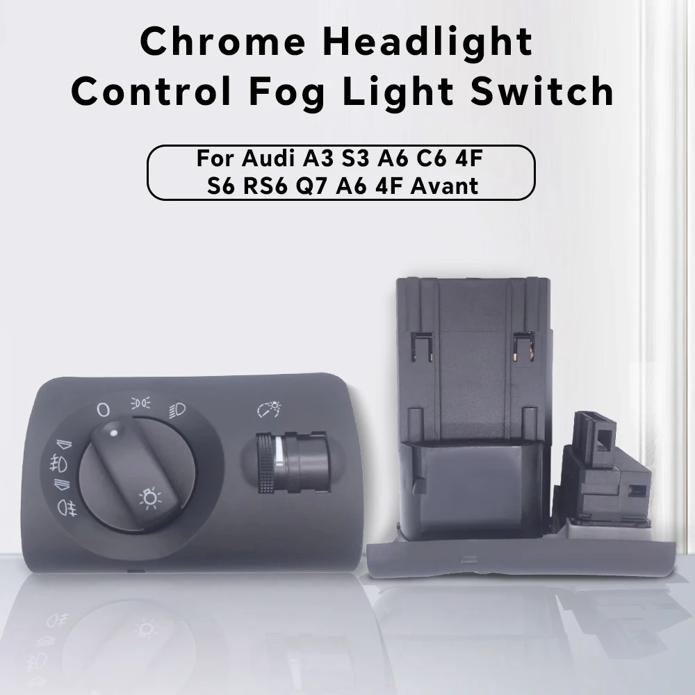 Headlight Light Switch Fog Lamp Combination Button Light Switch for AUDI A6 S6 C6 Allroad RS6 1997- 2005 4B1941531E Accessories