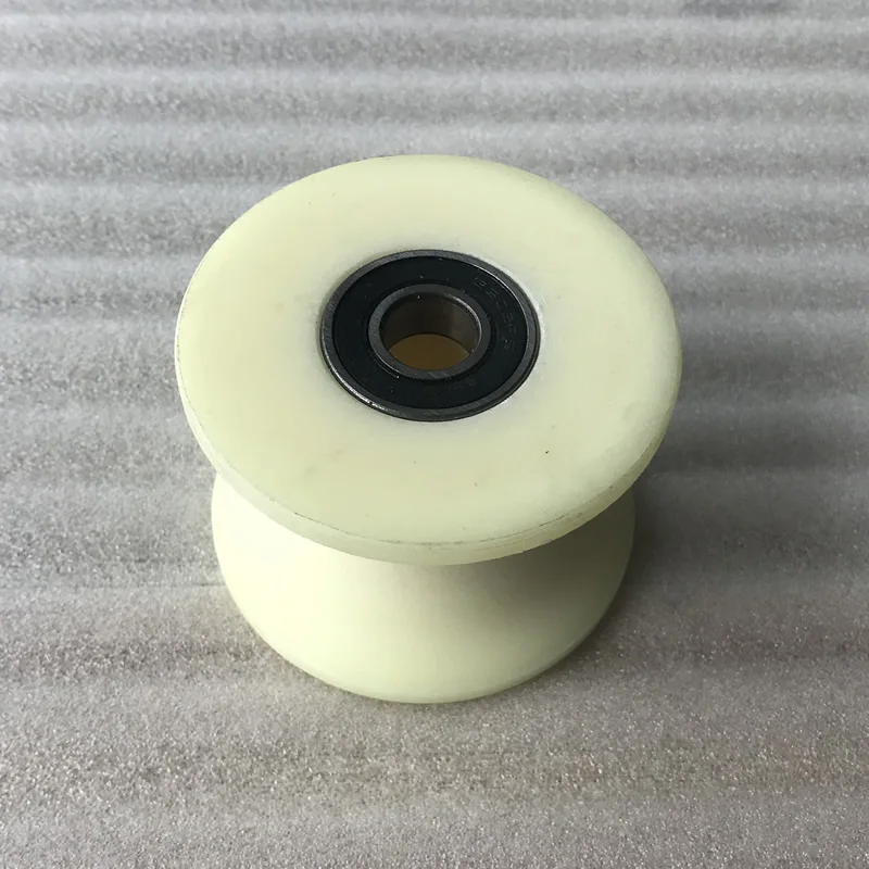 U groove nylon pulley U-shaped Track  wheel diameter 40mm 50mm 60mm 70mm 80mm 120mmVarious sizes Guide roller support roller