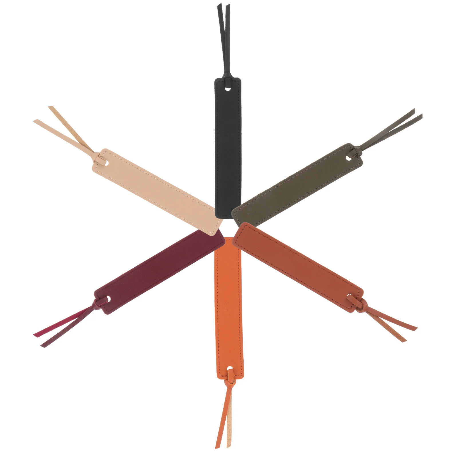 6 قطع من علامات الصفحة اليدوية الكلاسيكية المخيطة من البولي يوريثان لقراءة مكتب السفر واستخدام ملحقات دودة الكتب فكرة هدية #1