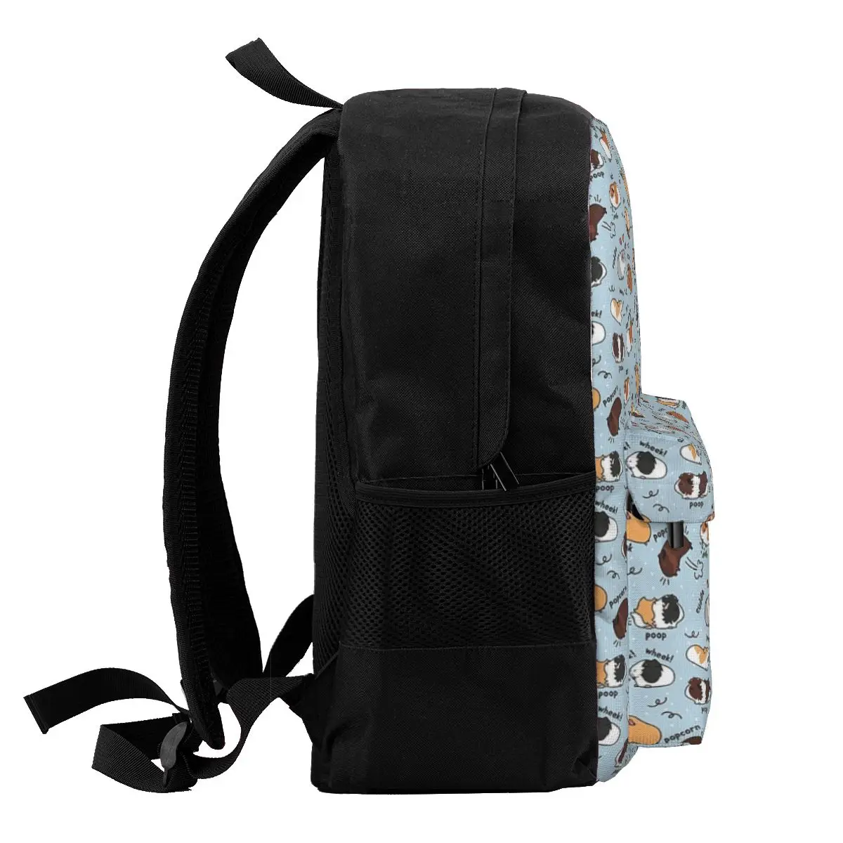 Mochila con diseño de conejillo de indias para niños y niñas, morral escolar de dibujos animados para ordenador portátil, bolso de hombro