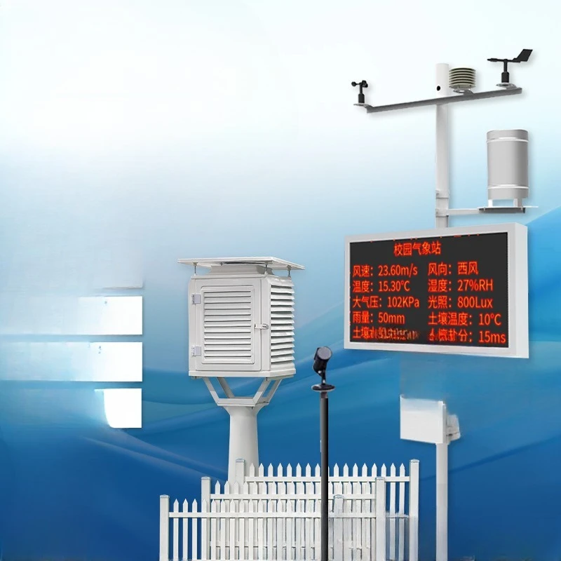 Campus weather station, automatic weather station, fully automatic primary and secondary school monitoring system
