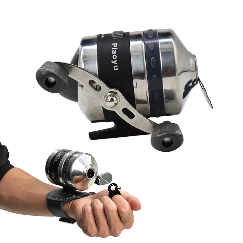 BL25 Spincast Reel,Slingshot Closed Metal Wheel Left/Right Reversible Handle, 3.3:1 Gear Ratio, Strong Line 5# 40m 0.37mm/50lb