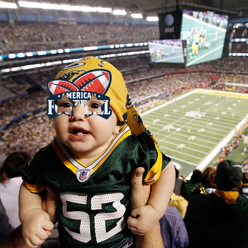 1 Set Sports Style American Football Headbands Dress Up Interesting Sports Theme Headbands Happy Rugby Headbands Clubs