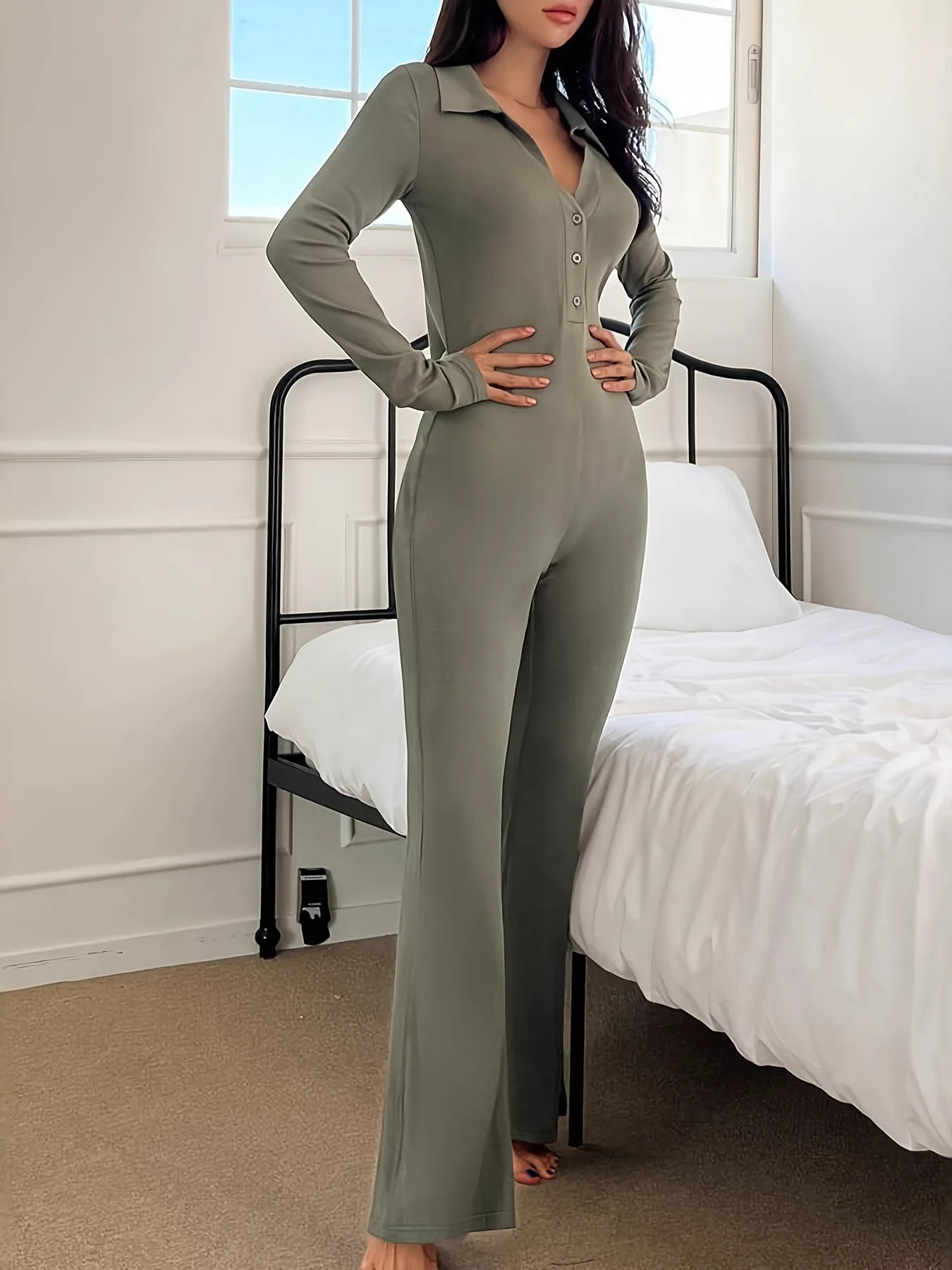 

Slimming Long Sve Knitted Pants Lift Butt Effect Polyester Fiber mid Waist Long Pants for Women's Faion