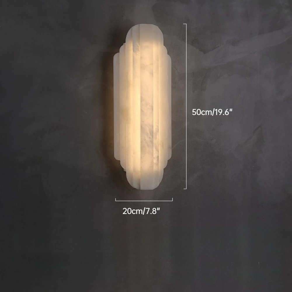 Spaanse wandlamp van natuurlijk marmer voor villa, woonkamer, slaapkamer, nachtkastje, gang, trap, wandlamp, art deco achtergrond, nachtlampje