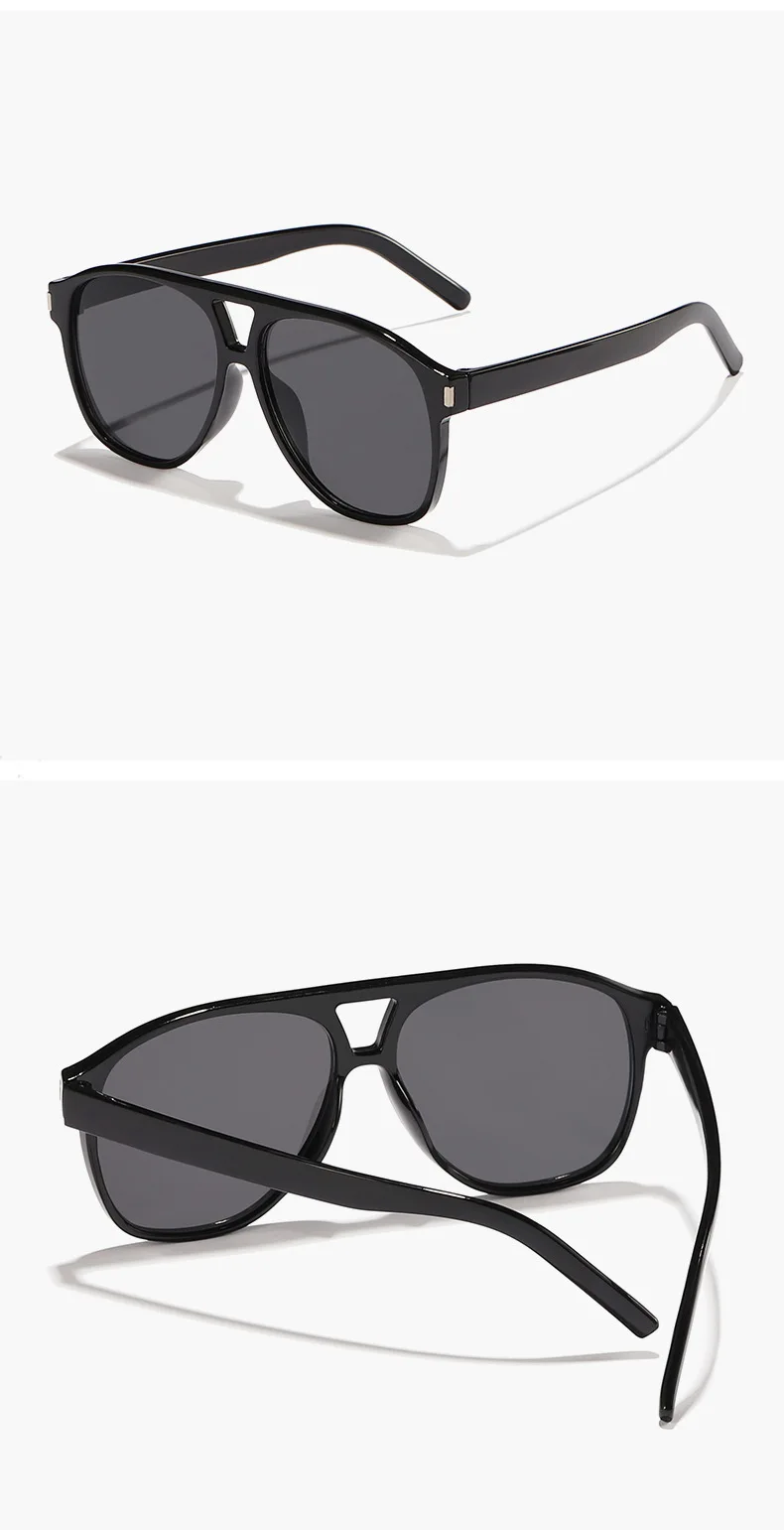 Luxus Marke Designer Großen Rahmen Pilot Sonnenbrille Frauen Für Männer Trend Sonnenbrille Vintage Punk Shades Beliebte Brillen UV400 – Detail 8