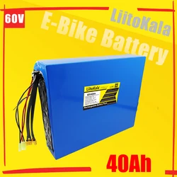 LiitoKala 60V40Ah/25Ah/20Ah/30Ah ebike battery 60V lithium ion battery electric bicycle battery 3000W electric scooter battery