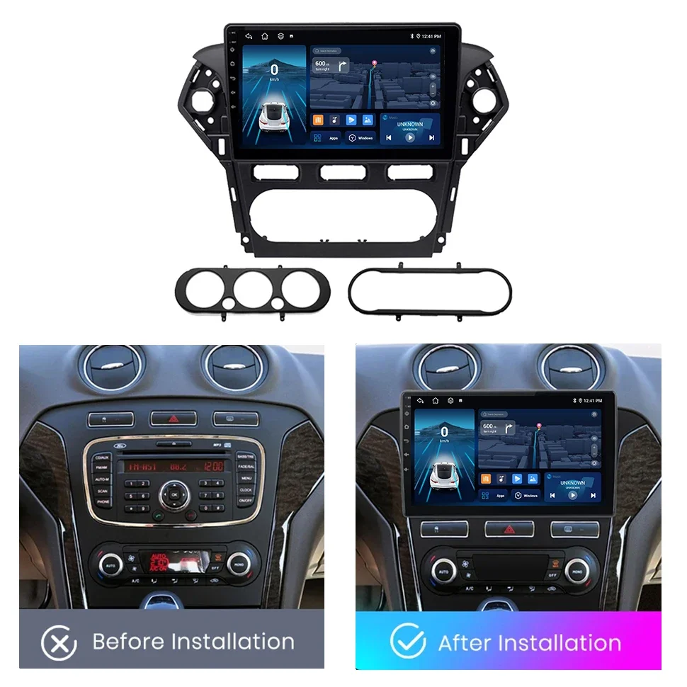 Radio de Audio para vehículo de 2 Din para Ford Mondeo 4 Mk4 2010-2014 reproductor Multimedia Navi GPS Carplay 4G 8core DSP sistemas de coche inteligentes