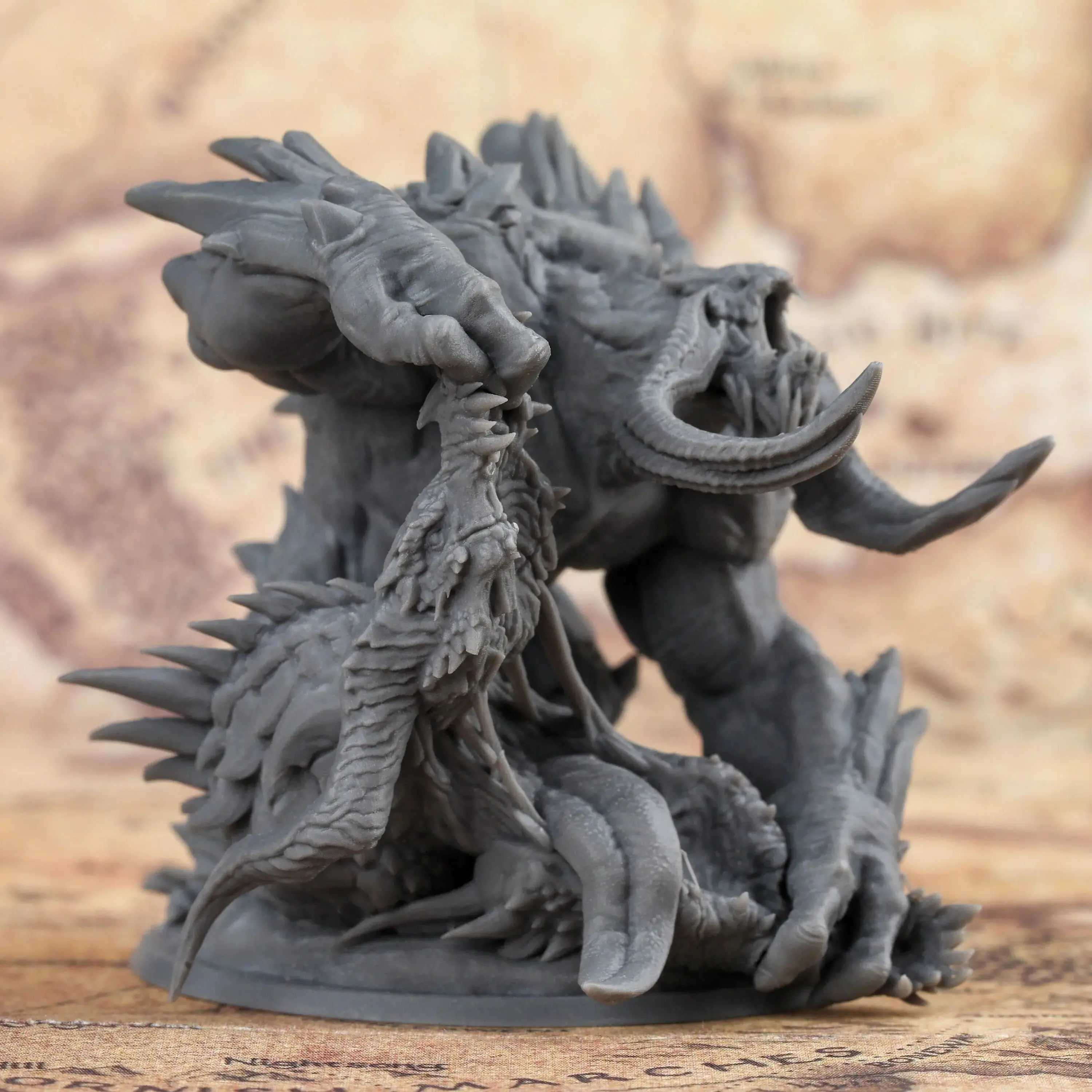 Miniatura z nadrukiem 3D Frost Behemoth do gier RPG Fantasy Figurka z żywicy do gier planszowych RPG DND Odtwarzacze i prezenty