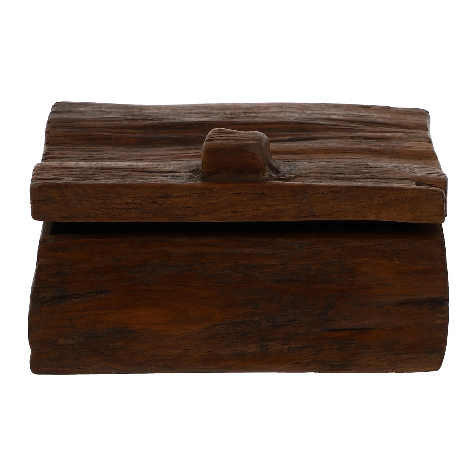 Rustic Wooden Jewelry Storage Box – Desktop Organizer for Home Decor, Sundries, Halloween & Christmas Props