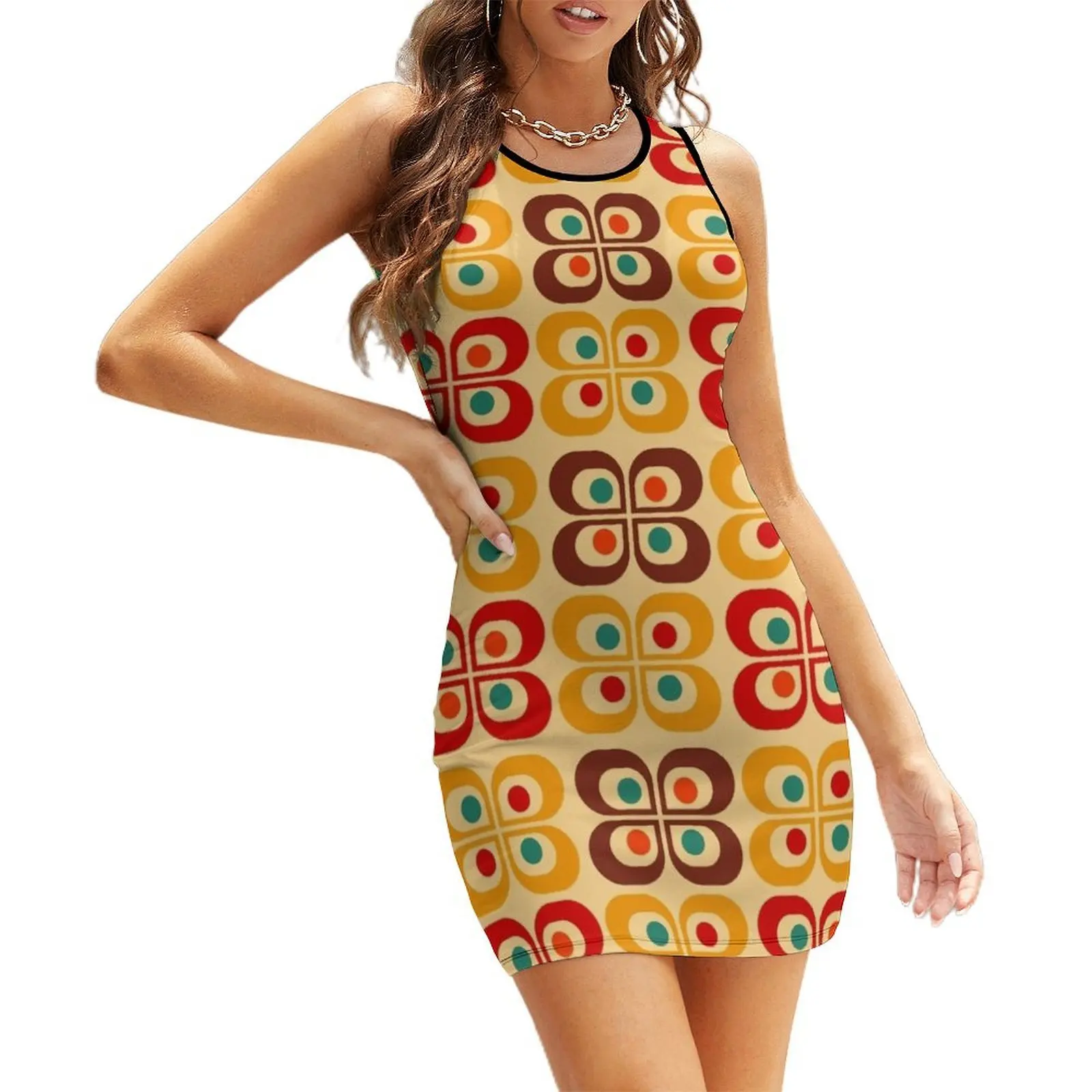 

Mid Century Sleeveless Sundress women dresses women's luxury party dress dress for women 2025 elegant guest wedding dress