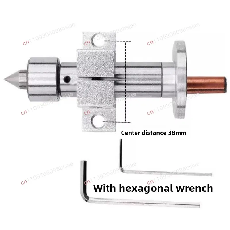 DIY small household woodworking lathe tail seat accessories rotary movable plum blossom top play wood bead machine