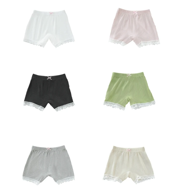

Children Safety Pants with Lace Girl Boxers Protective Underwear for Toddlers 3-10Y Girl Sport Activity Underpants