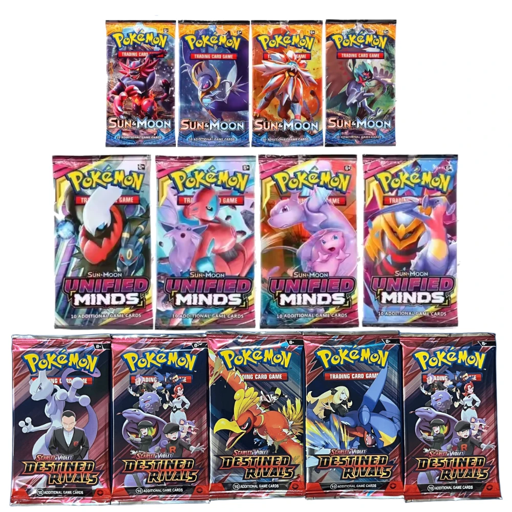 

Hot Sale 40Pcs English Pokemon TCG Black Bolt White Flare Scarlet Violet 151 Prismatic Evolutions Game Collection Cards Gift Toy