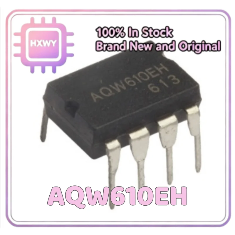 (10/50 Pieces) AQW610EH Optocoupler Solid State Relay Optocoupler Through-hole DIP8 Brand New Original Fast Shipping