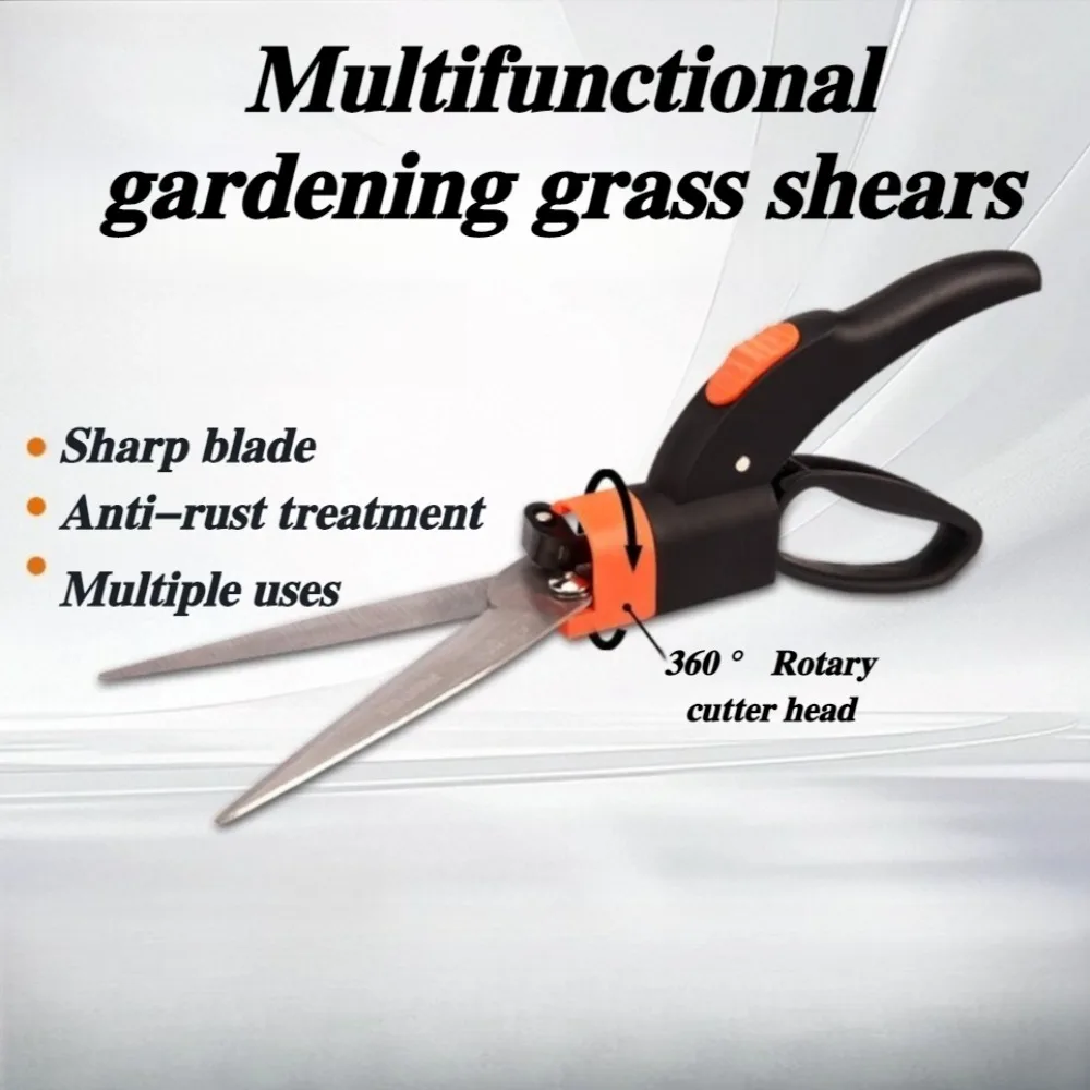 

Садовые ножницы Острые и устойчивые к ржавчине универсальные секаторы 360° ° Вращающаяся головка лезвия Профессиональные садовые инструменты