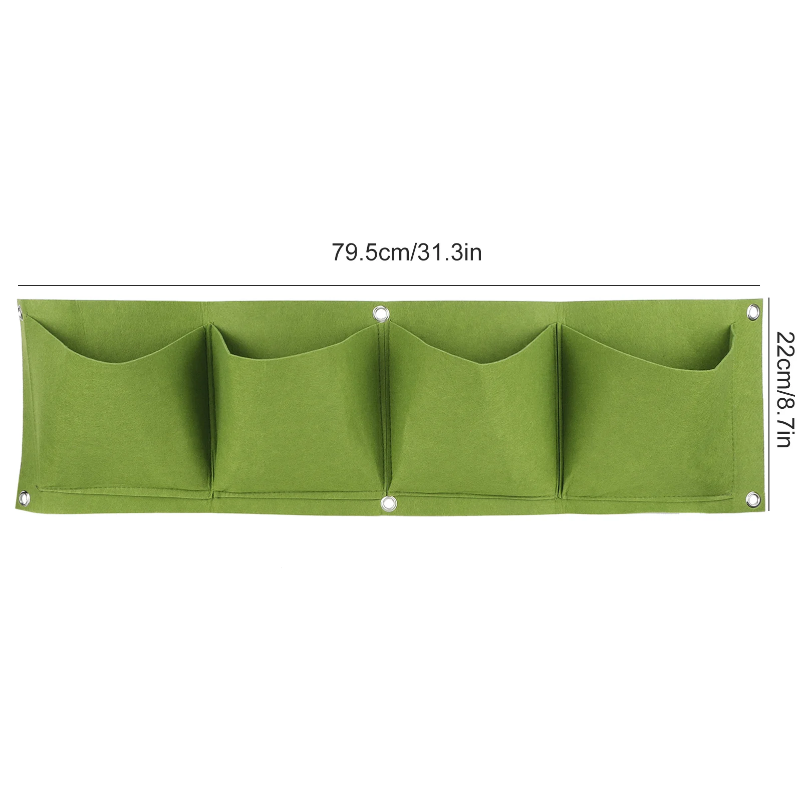 4 ชิ้น 4 กระเป๋า Plant Grow กระเป๋าติดผนัง Felt Reusable ย่อยสลายได้ Garden Planter สําหรับระเบียง Backyards ห้องนั่งเล่น