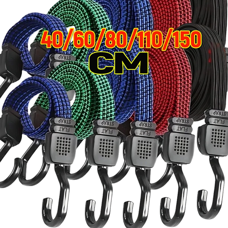 AliExpress NONE Bicycle Luggage Roof Rack Strap Fixed Band Hook Car Accessories New Elastics Rubber Luggage Rope Cord Hooks Bikes Rope Tie