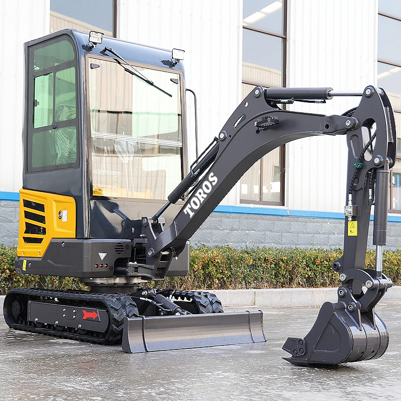 2000kg 1 Ton Hydraulic Mini Excavator with Competitive Prices Multifunctional Farm Use Mini bagger Customized