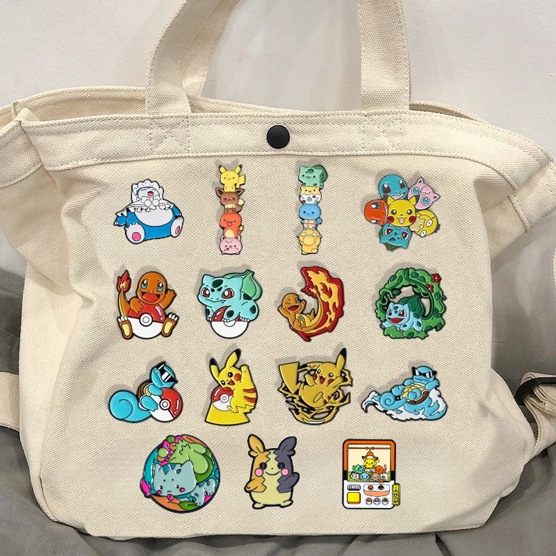

41styles Pokemon Anime Brooch Cute Pikachu Charmander Bulbasaur Squirtle Badge Pin Cartoon Peripherals Party Funny Creative Gift
